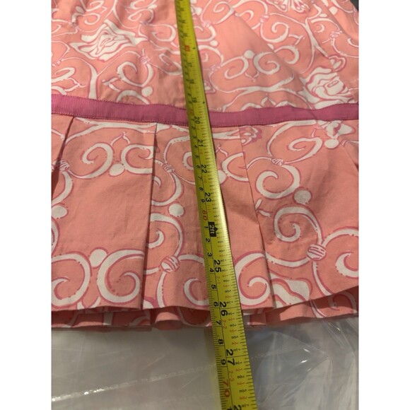 Vintage 90s Lilly Pulitzer Dress Butterfly Roses 1990’s 8 M Pink Pleated Barbie - Picture 2 of 16